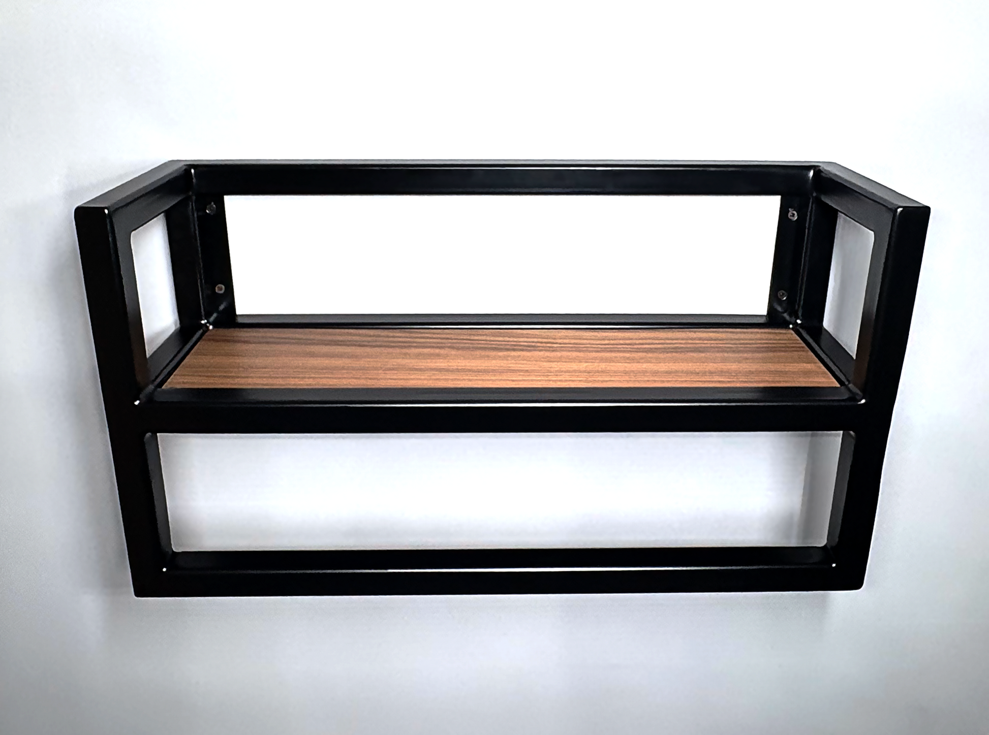 Metal Framed Shelf With Towel Rail-RH Bespoke Steel